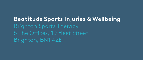 Brighton Sports Therapy address Mouseover Alt
